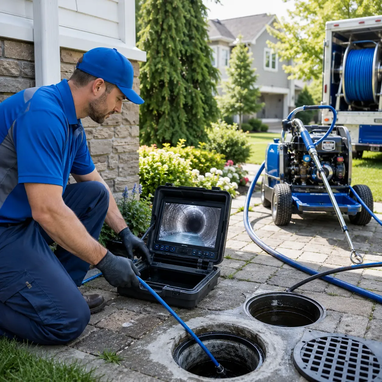 Outdoor drain cleaning professionals serving Yellow Jacket, CO